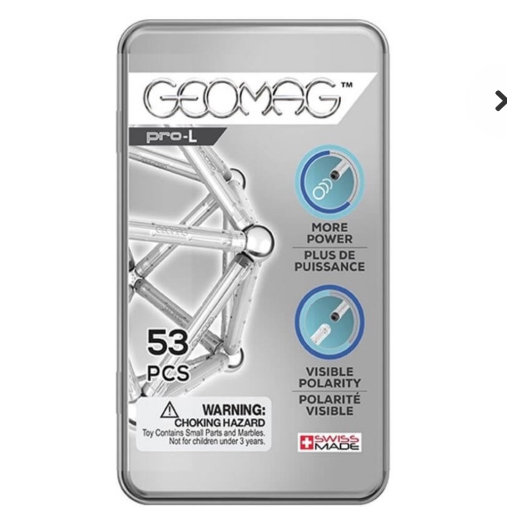 NWOT Geomag PRO-L Set Magnetic Construction 53 Pcs